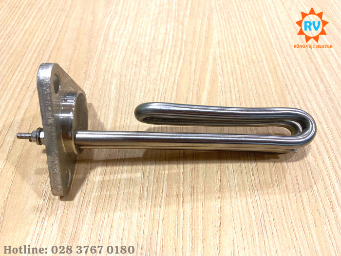 Điện trở đun nước mặt bích tam giác 80*15*U140 230V 1600W Điện trở đun nước mặt bích tam giác 80*15*U140 230V 1600W