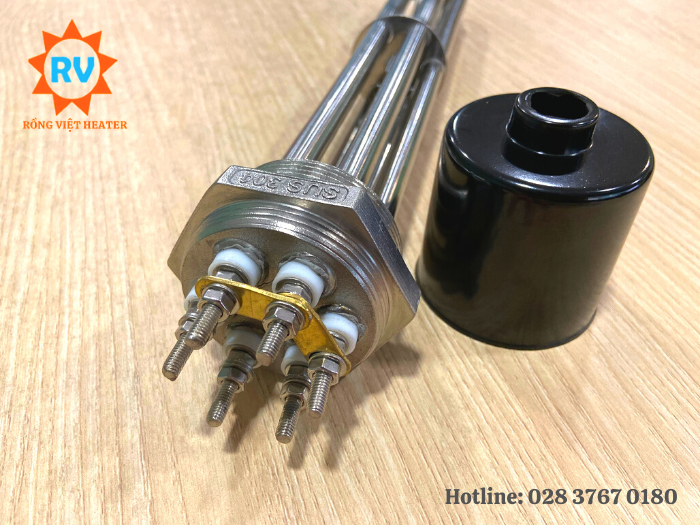 Điện trở nồi hơi đầu ren M59*U350 220V/380V 7500W Điện trở nồi hơi đầu ren M59*U350 220V/380V 7500W