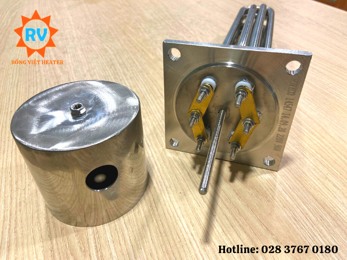 Điện trở nồi hơi MB vuông 110*U350PO 220V 9000W Điện trở nồi hơi MB vuông 110*U350PO 220V 9000W