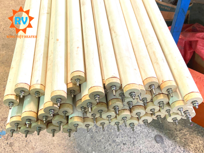 Điện trở ống sứ Ø40*2200mm 220V-240V 4000W Điện trở ống sứ Ø40*2200mm 220V-240V 4000W