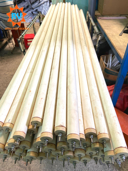 Điện trở ống sứ Ø40*2200mm 220V-240V 4000W Điện trở ống sứ Ø40*2200mm 220V-240V 4000W