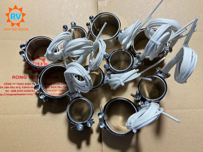 Điện trở vòng nhiệt ra dây có hộp điện Ø60*45 220V 230W Điện trở vòng nhiệt ra dây có hộp điện Ø60*45 220V 230W