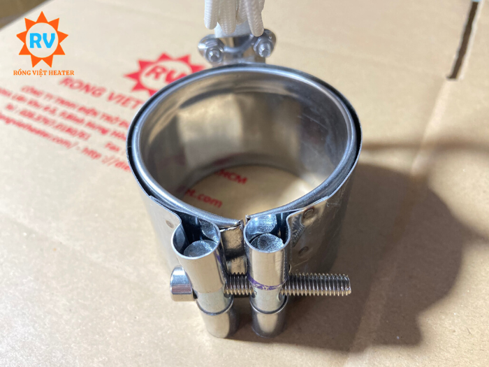 Điện trở vòng nhiệt ra dây có hộp điện Ø60*45 220V 230W Điện trở vòng nhiệt ra dây có hộp điện Ø60*45 220V 230W