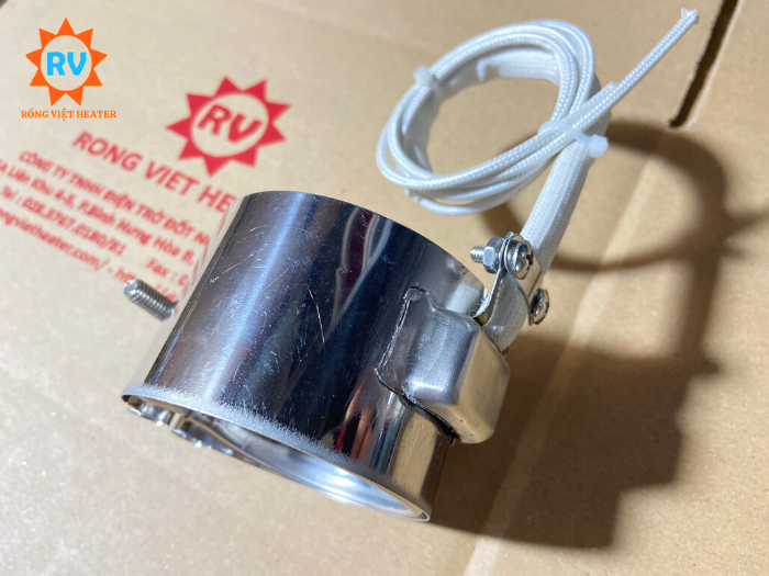 Điện trở vòng nhiệt ra dây có hộp điện Ø60*45 220V 230W Điện trở vòng nhiệt ra dây có hộp điện Ø60*45 220V 230W