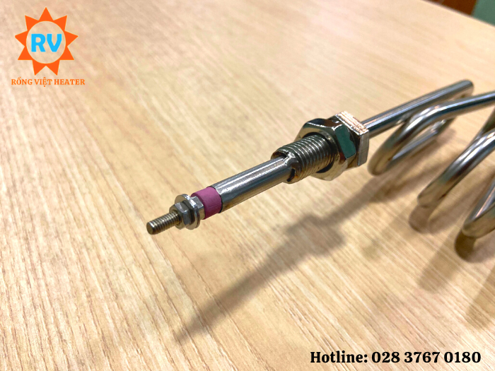 Điện trở sauna uốn lò xo Ø8*250 / 380V 1500W Điện trở sauna uốn lò xo Ø8*250 / 380V 1500W