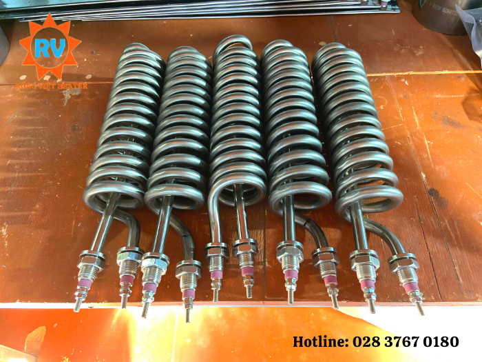 Điện trở sấy công nghiệp uốn lò xo 220V - 2640W Điện trở sấy công nghiệp uốn lò xo 220V - 2640W