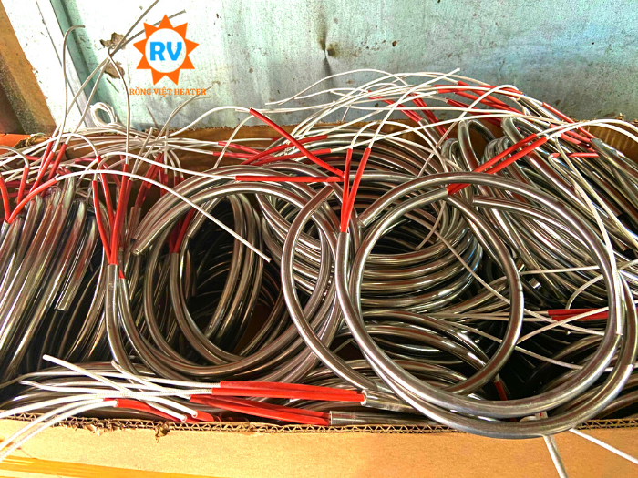 Điện trở khô 1 đầu uốn tròn Ø10.5*PN208 380V 800W Điện trở khô 1 đầu uốn tròn Ø10.5*PN208 380V 800W