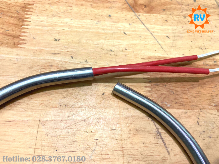 Điện trở khô 1 đầu uốn tròn Ø10.5*PN208 380V 800W Điện trở khô 1 đầu uốn tròn Ø10.5*PN208 380V 800W