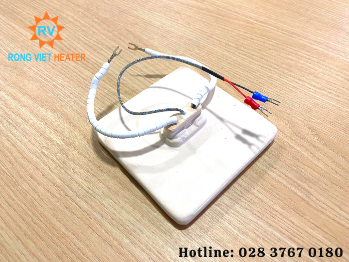 Điện trở sứ trắng 120x120 / 220V - 400W Điện trở sứ trắng 120x120 / 220V - 400W