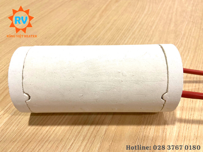 Điện trở sứ tổ ong Ø70*150 220V 2400W Điện trở sứ tổ ong Ø70*150 220V 2400W