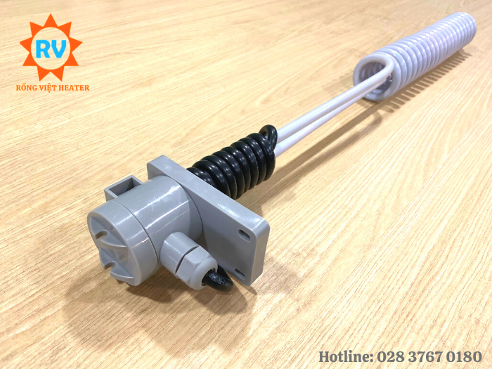 Điện trở teflon uốn lò xo Ø11*800 380V 3KW Điện trở teflon uốn lò xo Ø11*800 380V 3KW