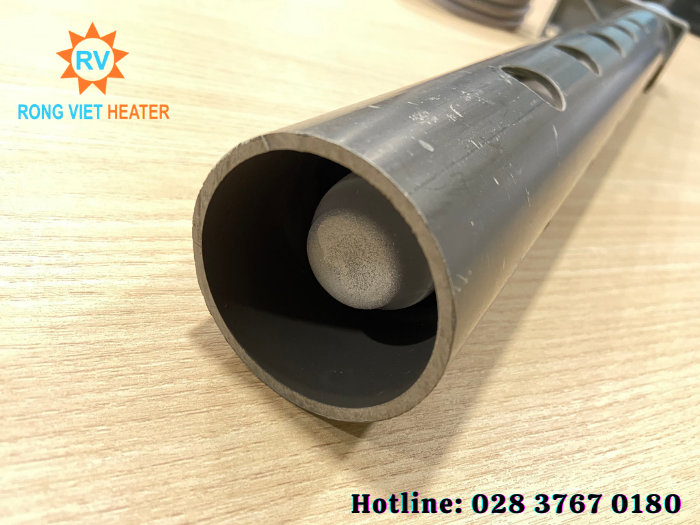 Điện Trở Thạch Anh Xi Mạ Ø38x800 220V 2KW Điện Trở Thạch Anh Xi Mạ Ø38x800 220V 2KW