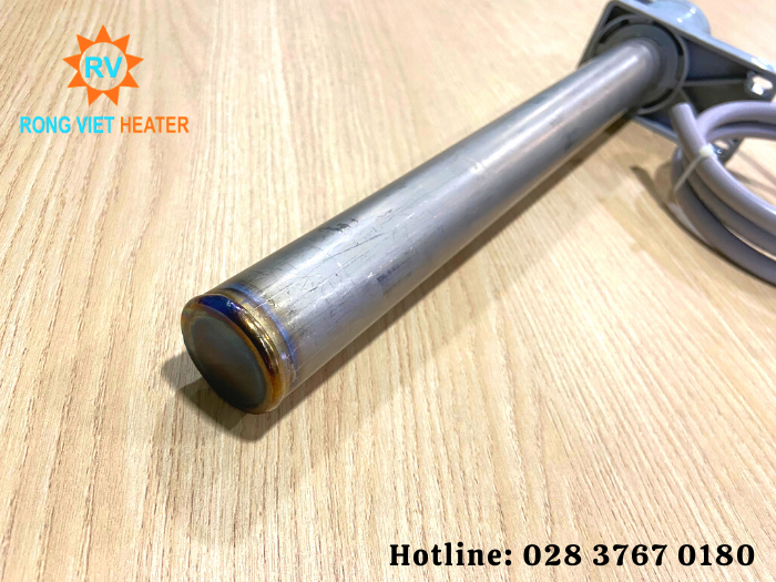 Điện Trở Titan Bể Mạ Ø38x450PB 220V 1KW Điện Trở Titan Bể Mạ Ø38x450PB 220V 1KW