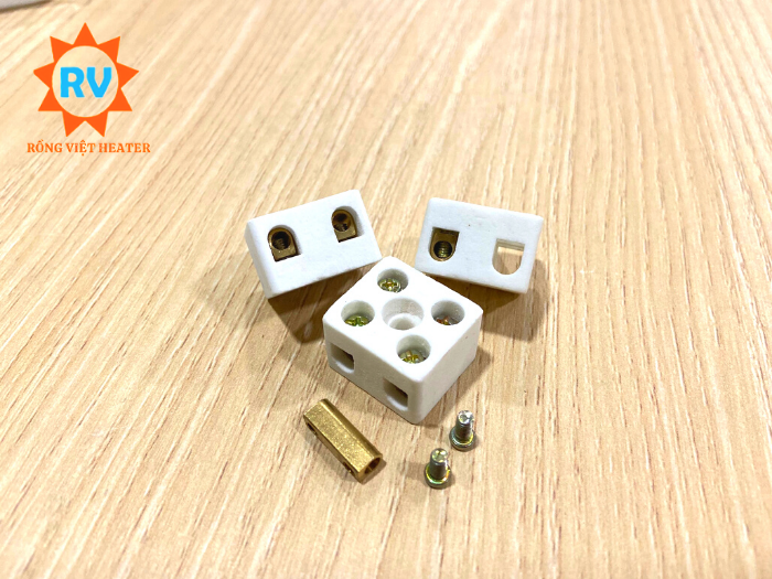 Domino sứ chịu nhiệt 500V 10A Domino sứ chịu nhiệt 500V 10A