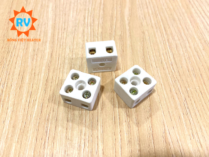 Domino sứ chịu nhiệt 500V 10A Domino sứ chịu nhiệt 500V 10A