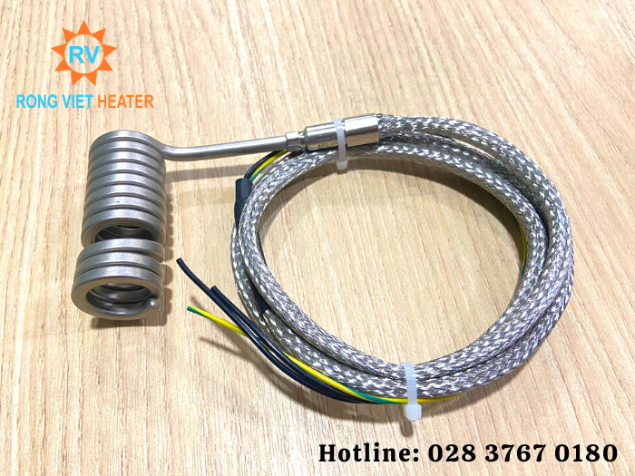 Điện Trở Lò Xo Đầu Khuôn ID15xL50 220V 450W Điện Trở Lò Xo Đầu Khuôn ID15xL50 220V 450W