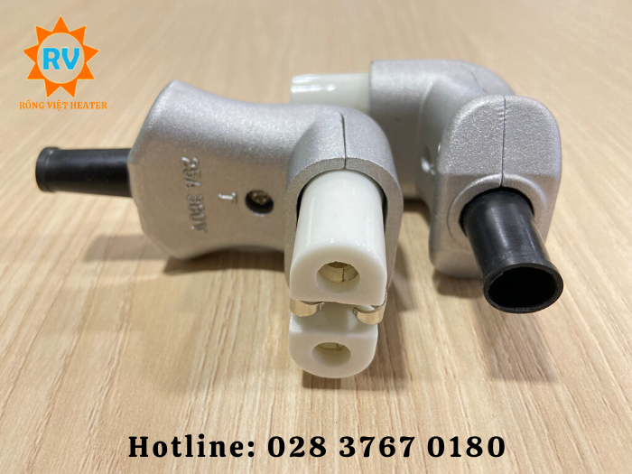 Phích cắm sứ chịu nhiệt chữ L Phích cắm sứ chịu nhiệt chữ L
