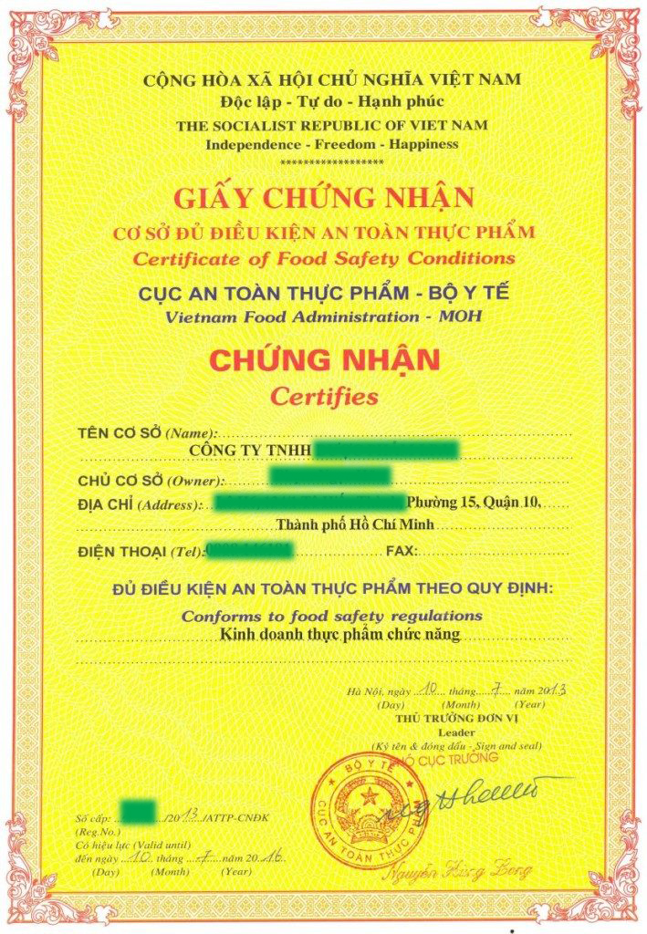 dich vu lam thu tuc xin cap giay chung nhan an toan thuc pham