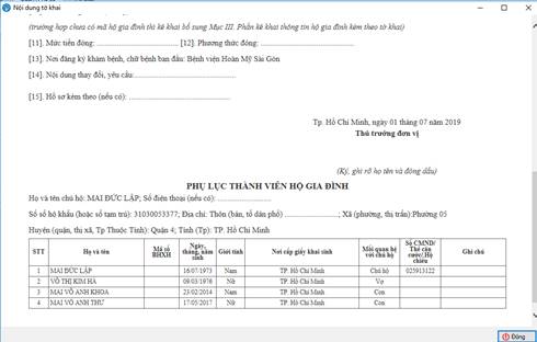Hướng dẫn khắc phục lỗi không đính kèm phụ lục hộ gia đình Hướng dẫn khắc phục lỗi không đính kèm phụ lục hộ gia đình