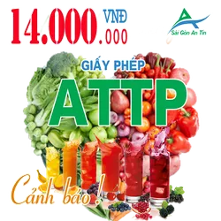 GIẤY CHỨNG NHẬN VỆ SINH AN TOÀN THỰC PHẨM