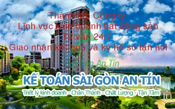 Thành lập công ty lĩnh vực bất động sản địa ốc