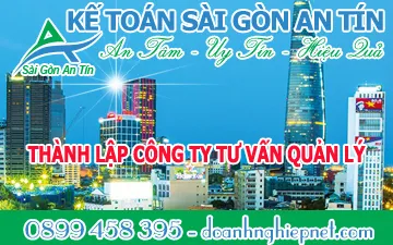 THÀNH LẬP CÔNG TY TƯ VẤN QUẢN LÝ