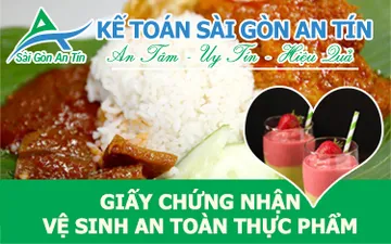 THỦ TỤC CẤP GIẤY CHỨNG NHẬN VỆ SINH AN TOÀN THỰC PHẨM