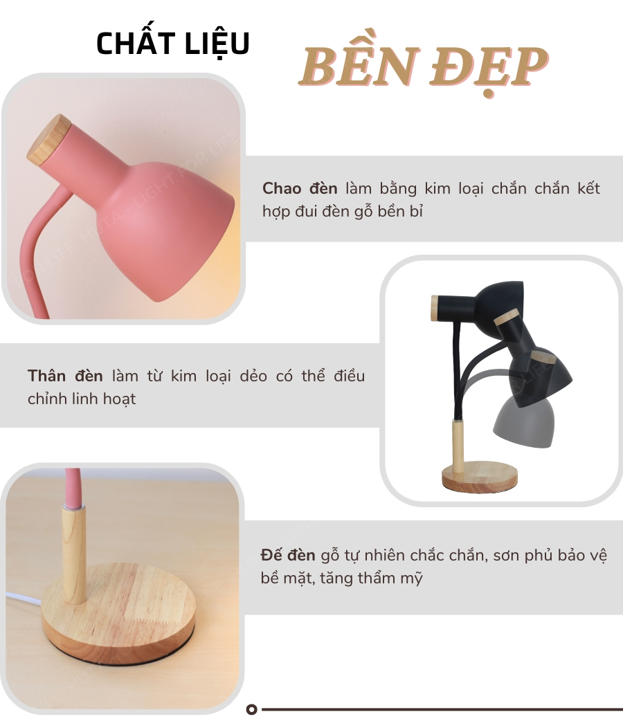 1. Đèn bàn học mã LVG2 có gì nổi bật?