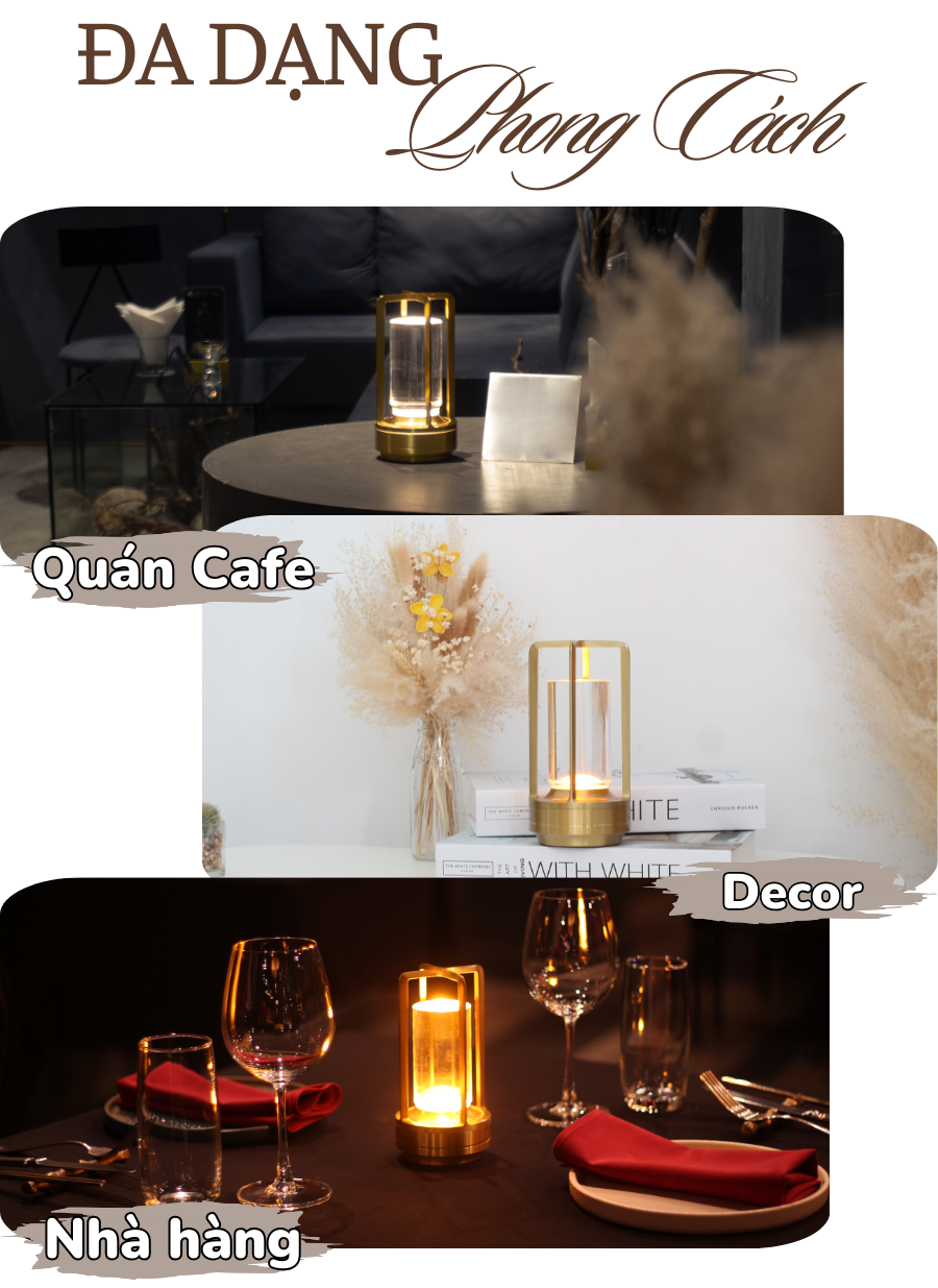 Ứng dụng của đèn bàn LED quầy bar, nhà hàng RESNEN