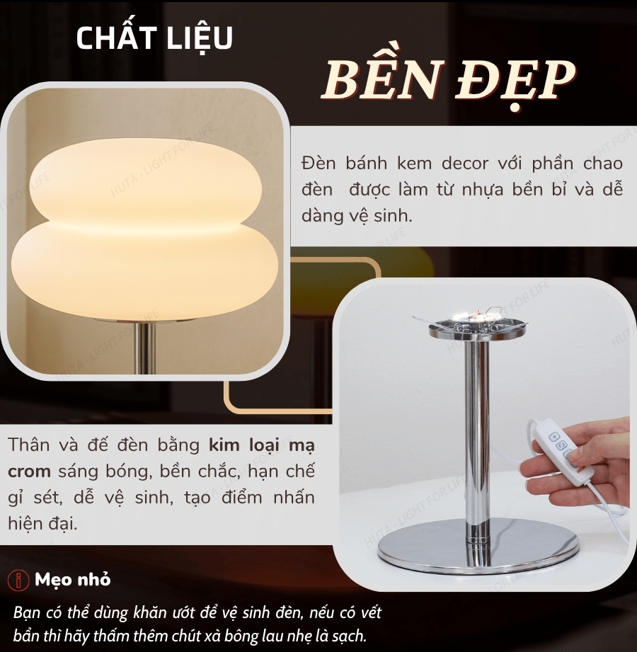 1. Đèn bàn trang trí mã BREAD có gì nổi bật?