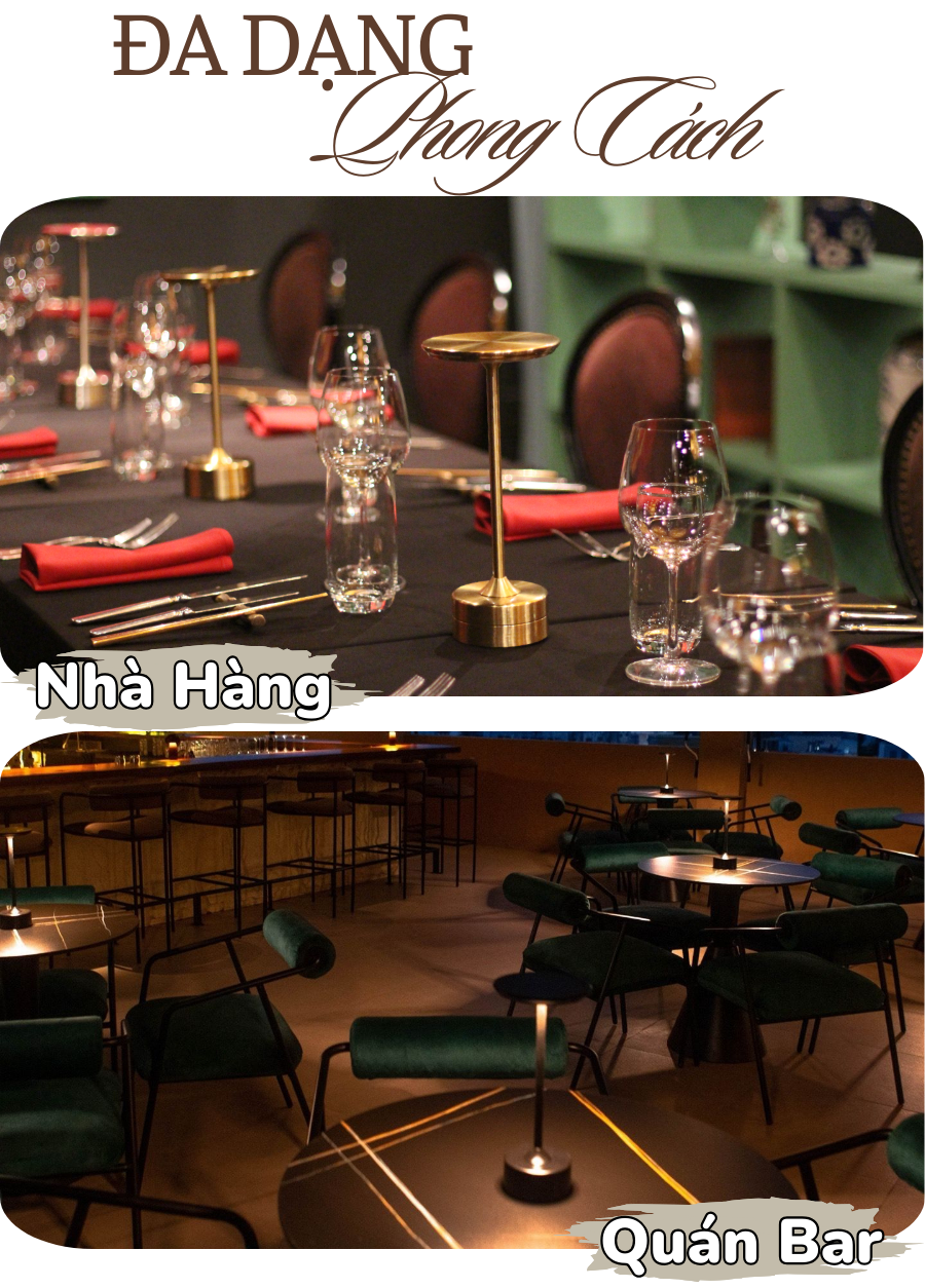 Ứng dụng của đèn trang trí bàn ăn quán bar, nhà hàng AL3