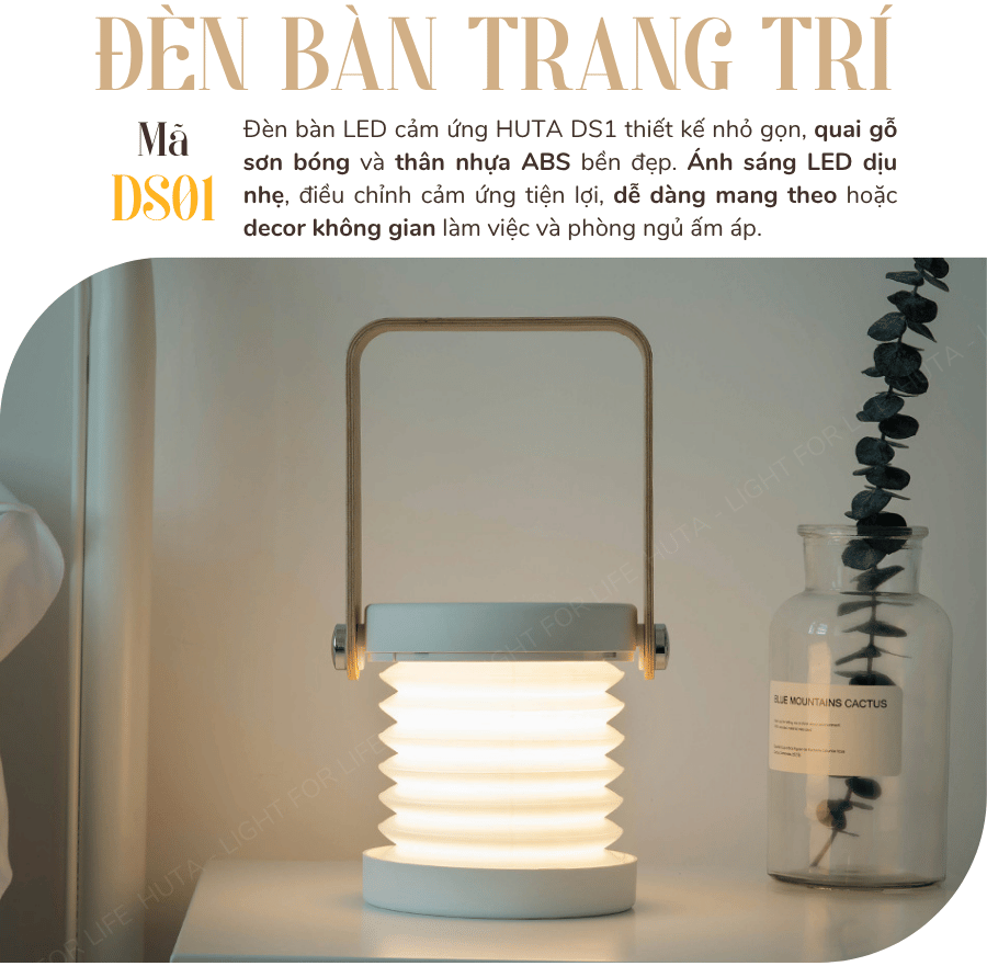 1. Đèn bàn LED mã DS01 có gì nổi bật?