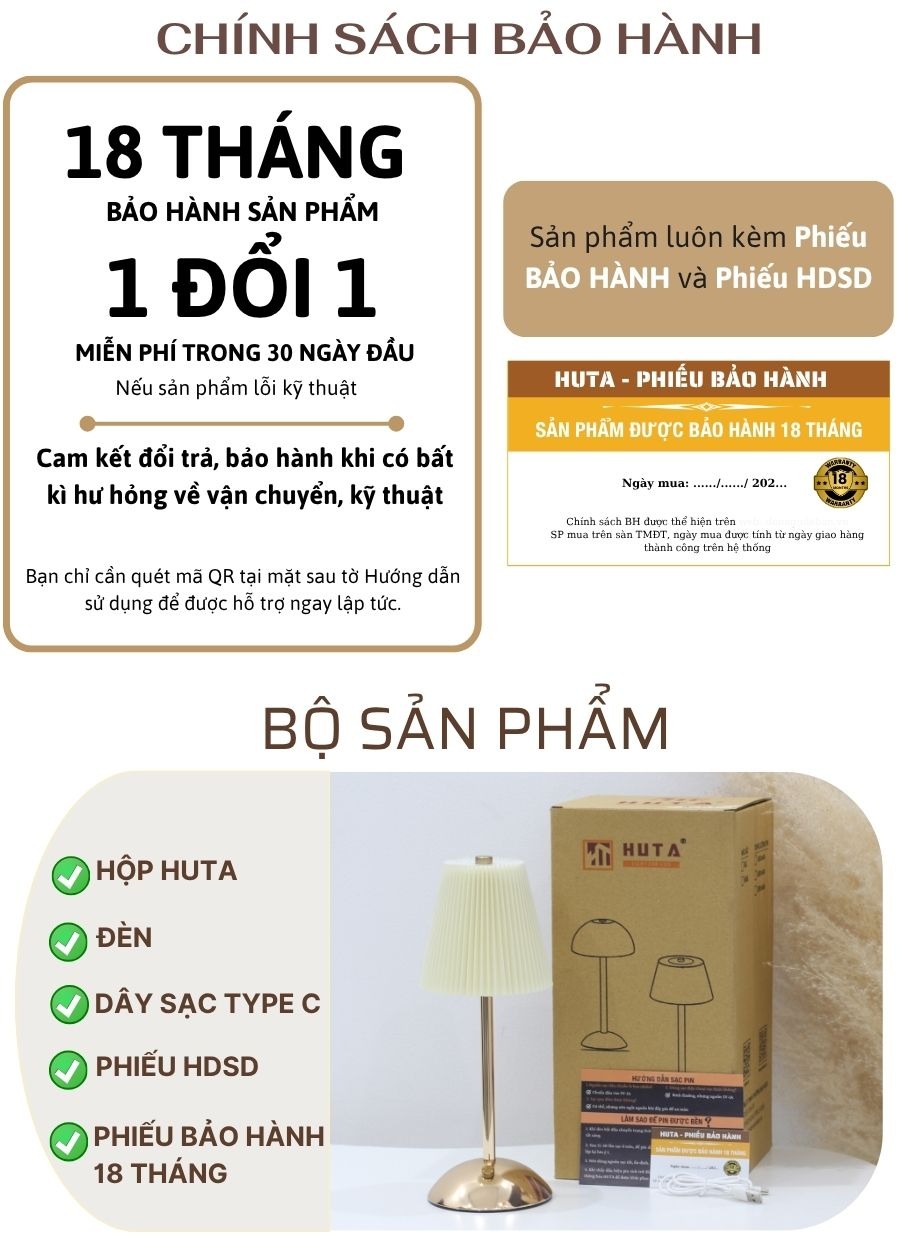 Chính sách hậu mãi của HUTA - An tâm sử dụng