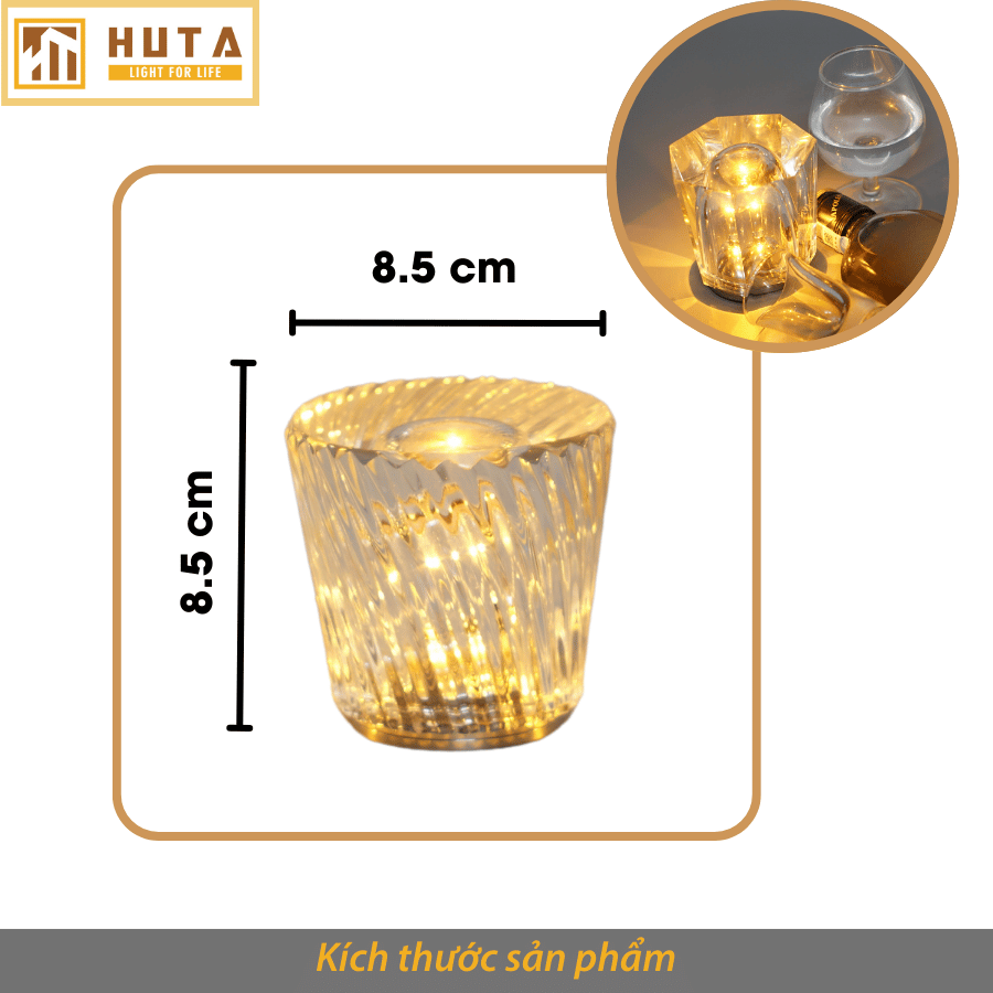 Thông số kỹ thuật của đèn bàn LED quán bar, nhà hàng PLCOC