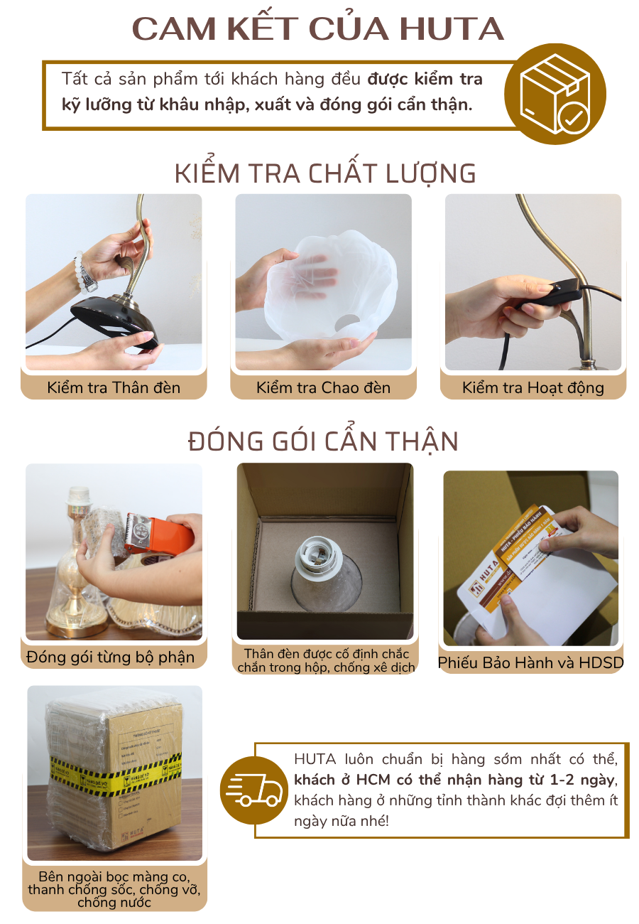 5. Chính sách bảo hành và cam kết của HUTA