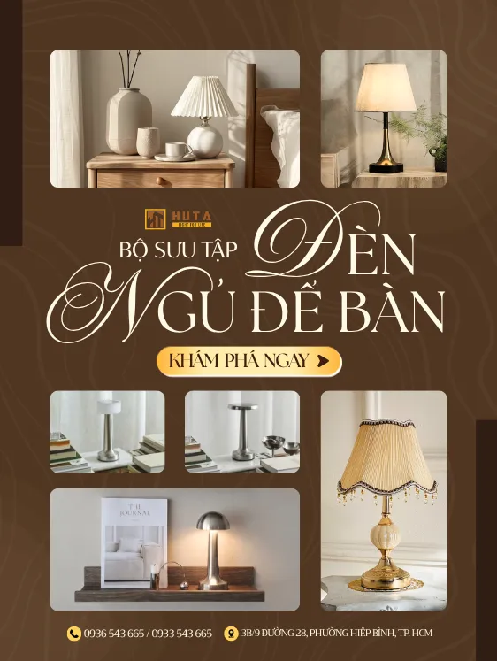 ĐÈN NGỦ ĐỂ BÀN - HUTA LIGHT FOR LIFE
