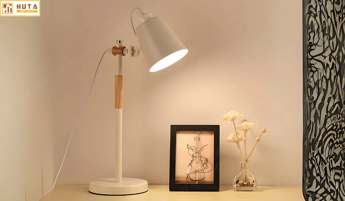 Đèn bàn làm việc HUTA Light For Life LVK01 Bóng Led 3 Màu Sáng, Đèn Học Để Bàn Kim Loại