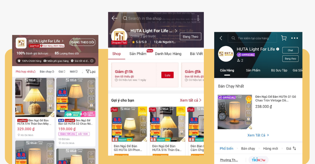 Hệ thống sàn thương mại điện tử của HUTA