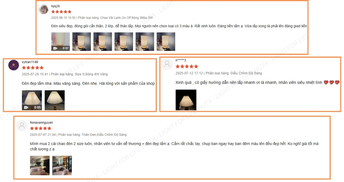 4. Đèn ngủ để bàn HUTA được ưa chuộng như thế nào?