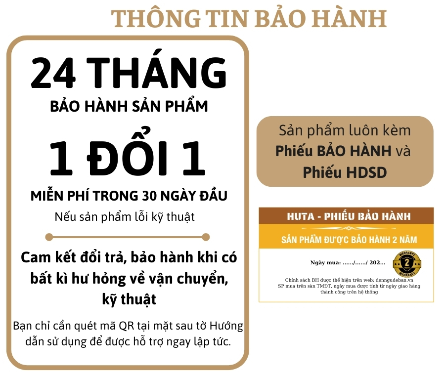 5. Chính sách bảo hành và cam kết của HUTA