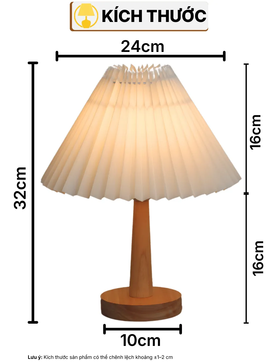 THÔNG SỐ KỸ THUẬT ĐÈN NGỦ ĐỂ BÀN G5