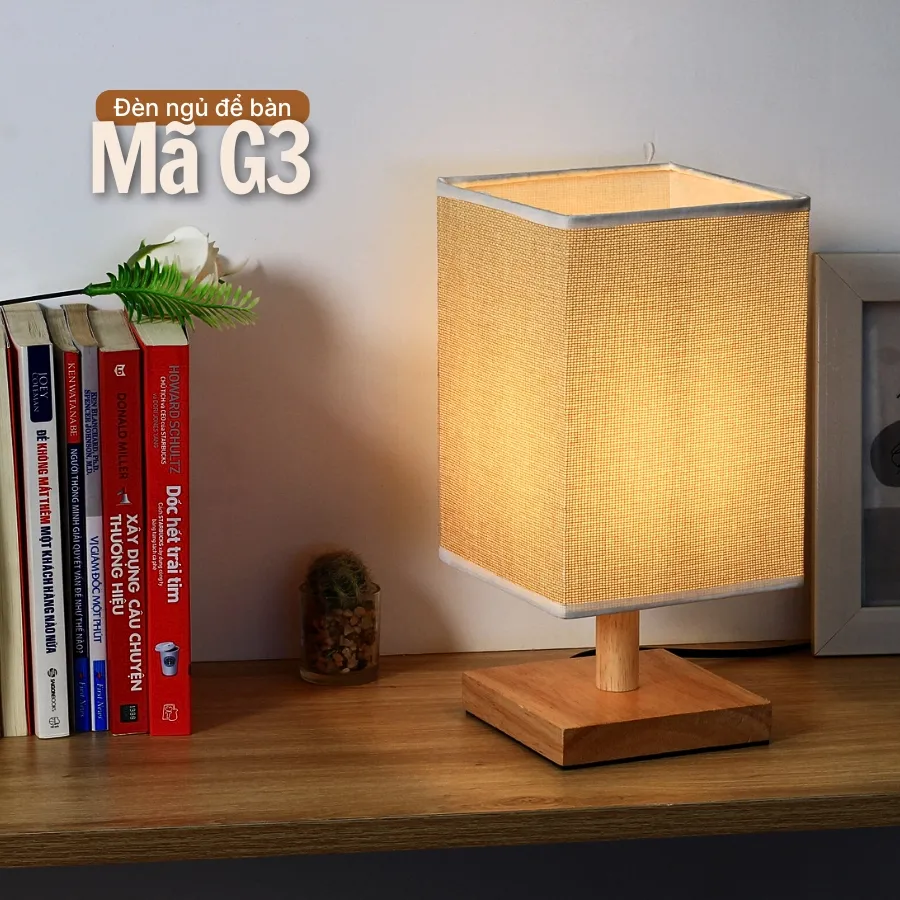 Đèn ngủ để bàn thân gỗ HUTA Light For Life G3