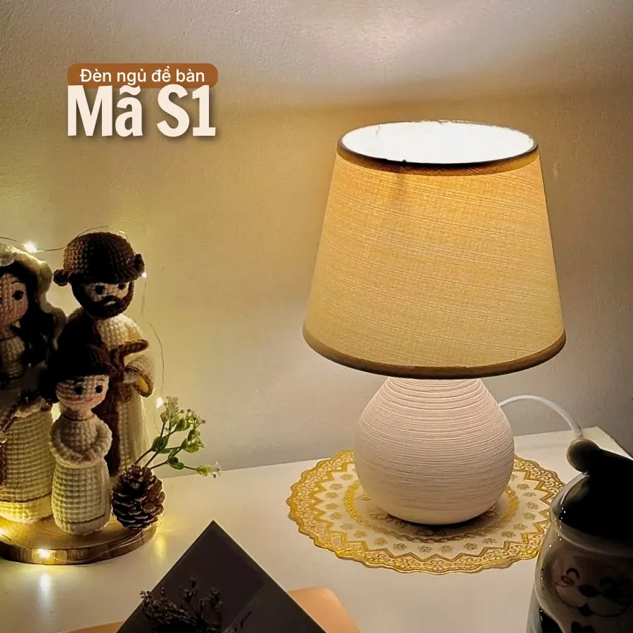 Đèn ngủ để bàn thân gốm sứ HUTA Light For Life S1