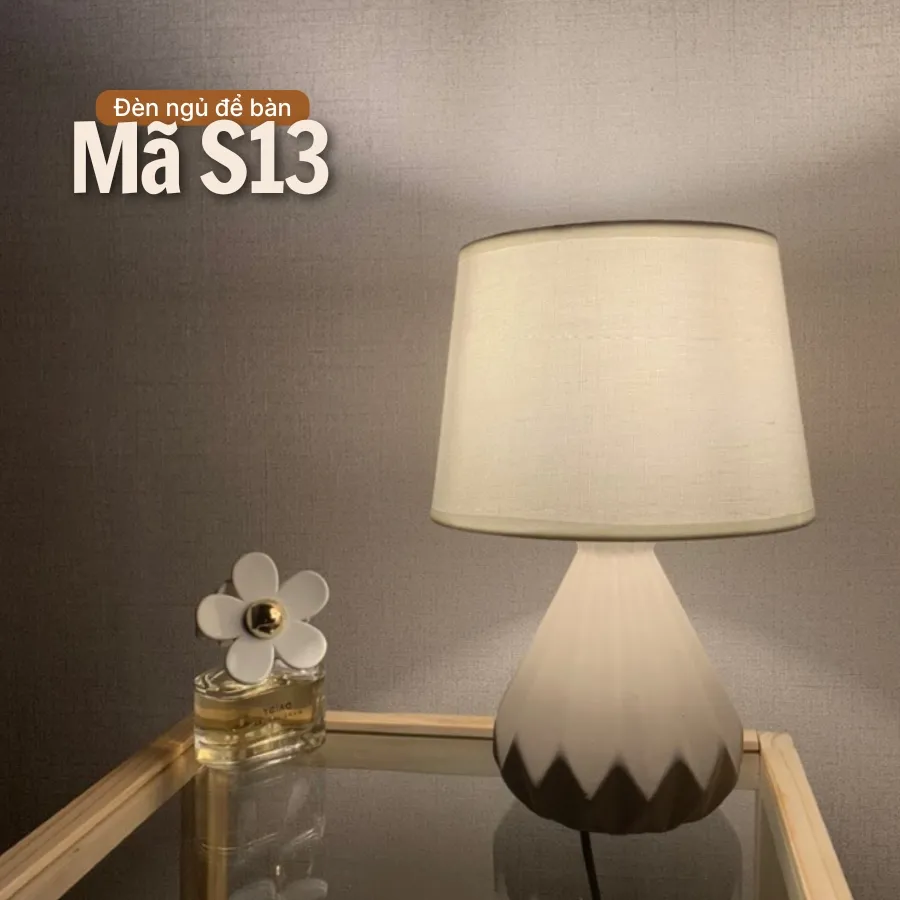 Đèn ngủ để bàn thân gốm sứ HUTA Light For Life S13