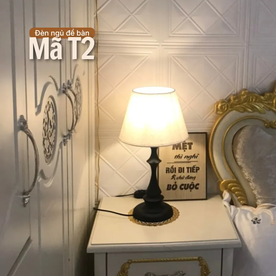 Đèn ngủ để bàn thân kim loại HUTA Light For Life T2