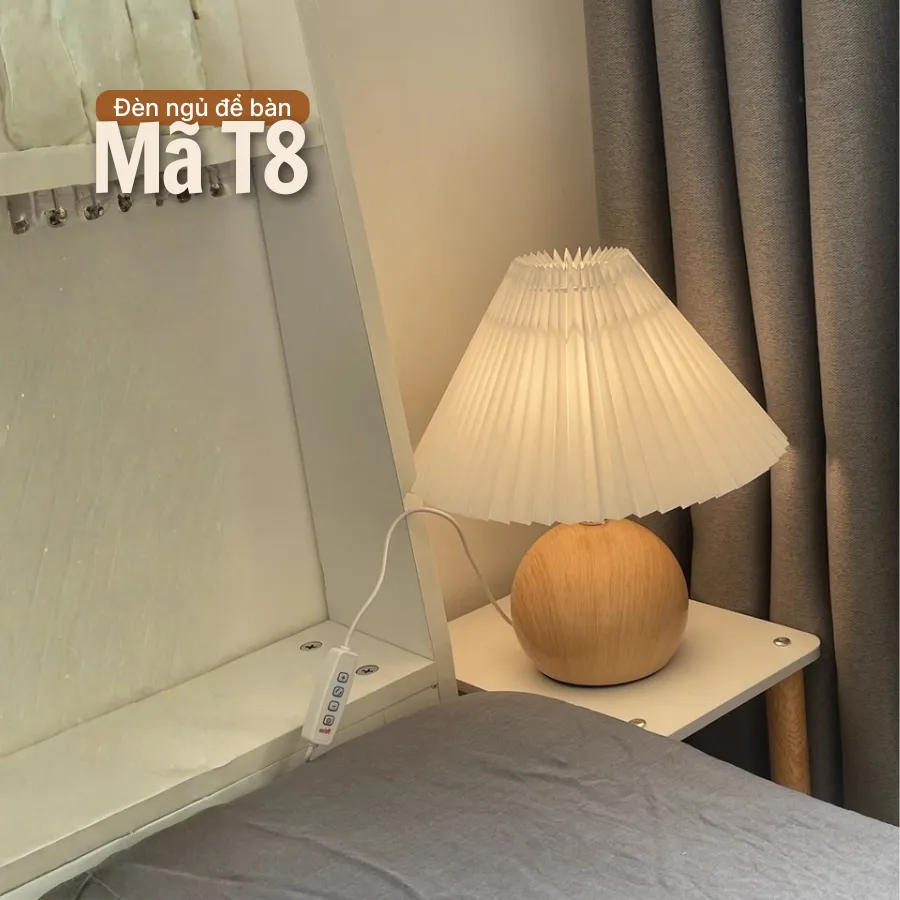 Đèn ngủ để bàn thân kim loại HUTA Light For Life T8