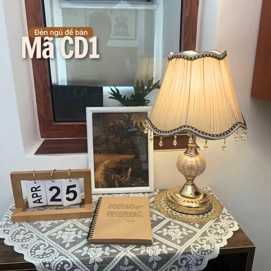 Đèn ngủ để bàn thân kim loại HUTA Light For Life CD1