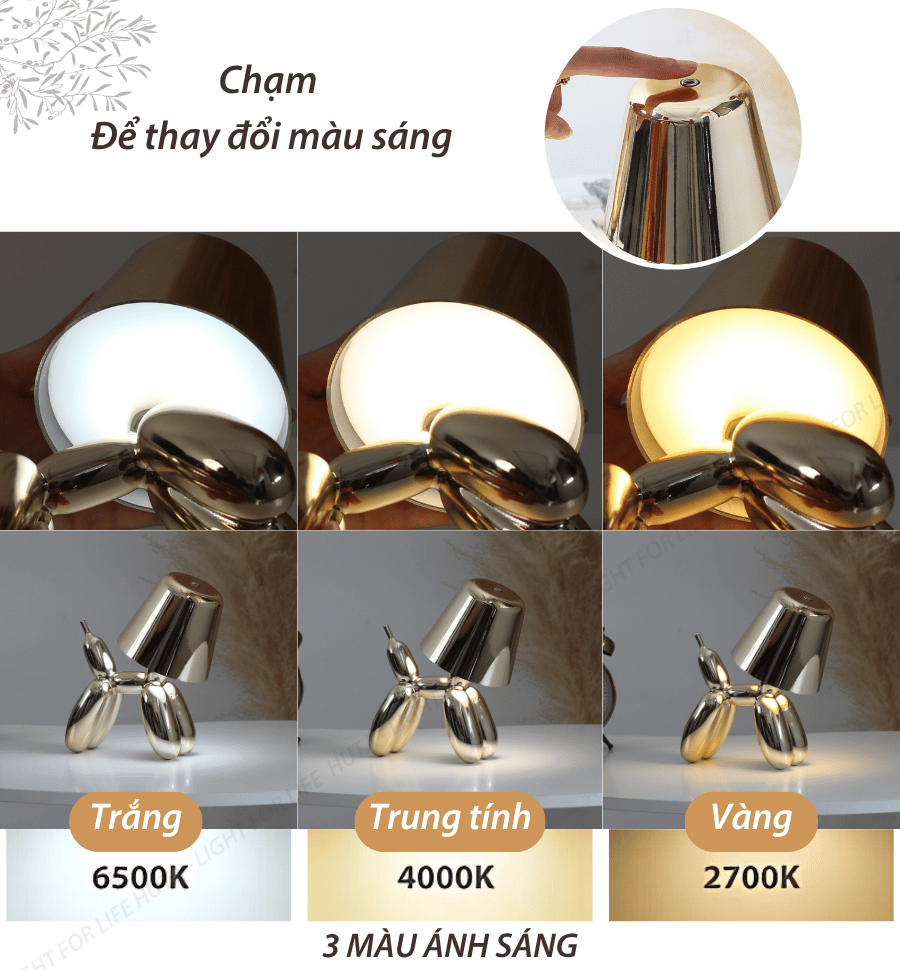 3. Đèn bàn trang trí DOGO sử dụng như thế nào?