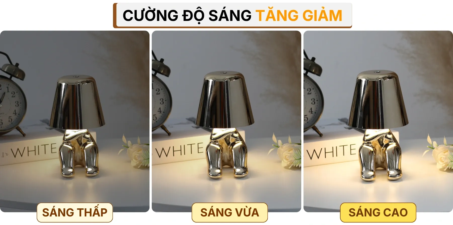 4. HIỆU ỨNG ÁNH SÁNG ĐÈN BÀN TRANG TRÍ BOO