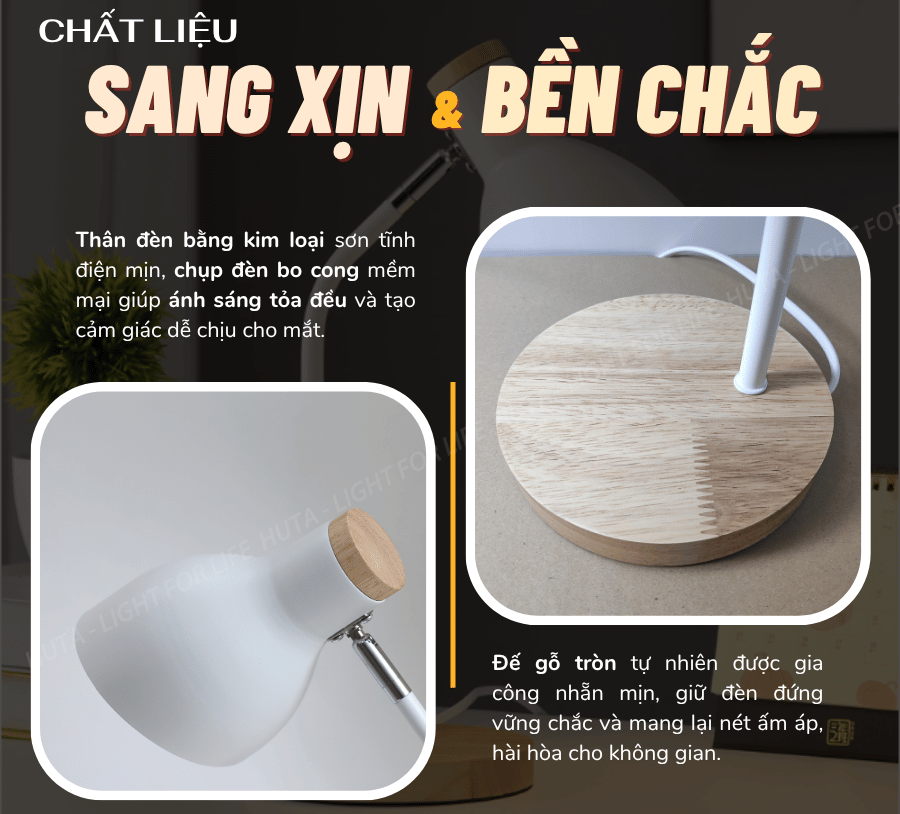 1. Đèn bàn học mã LVG01 có gì nổi bật?